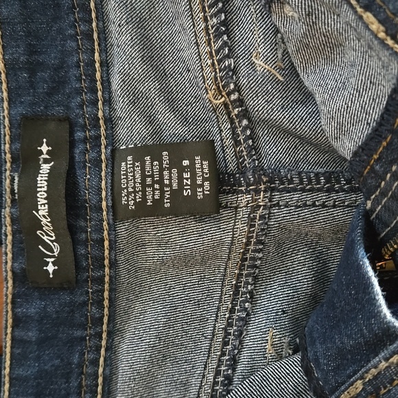 Rock Revolution juniors jeans size 9 - Picture 2 of 7